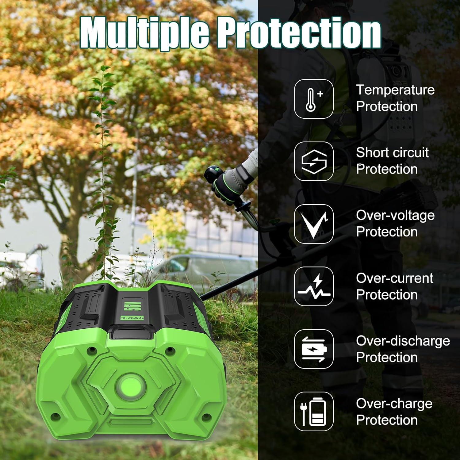 Pack 56V 3000mAhReplacemet Battery for EGO 56V Battery Compatible with EGO Bettery 56 Volts Cordless Power Tools BA2800 BA2800T BA4200 BA4200T BA1400 BA1400T BA2240 BA1120 Lithium Battery