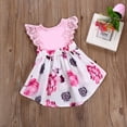 thumbnail image 2 of Dooleck Baby Girl Floral Dress Sleeveless Lace Princess Dress Newborn Infant Clothes, 2 of 7