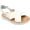 Light Beige Full Grain Leather/Technical Fabric, variant on Women's Camper Oruga Platform Sandal Black Leather 35 M