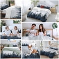 thumbnail image 6 of Forest Bedding 3 Piece Duvet Cover Set Queen Size, Dark Blue Fall Bird Vintage Farmhouse Tree Soft Microfiber Comforter Cover with Zipper Closure & Pillowcases, Wrinkle & FadeResistant Quilt Cover, 6 of 9