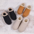 thumbnail image 7 of Cozy Platform Fuzzy Slippers for Women Fluffy Soft Memory Foam Anti-Skid Rubber Sole Bedroom Cozy Indoor Outdoor Slippers with Collarette Warm Winter Slip On House Shoes, 7 of 7