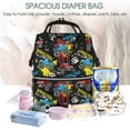 thumbnail image 5 of Hirioo Monster Car for Mummy Diaper Bag Backpack Diaper Bag Backpack for Moms and Dads Unisex Shoulder Bags Travel Hiking Outdoor Pack, 5 of 6