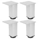 thumbnail image 2 of Pata para muebles - 4 piezas/juego de aleación de aluminio de forma cuadrada, ajustable, para muebles, mesa, sofá, patas(2), 2 of 14