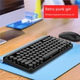 thumbnail image 3 of Teclado Multimedia Inalámbrico De 2,4G, Juego De Ratón Inalámbrico Para Ordenador Con Sensación Mecánica, Juego De Teclado Y Ratón Para Oficina matsuzay EL013619-02, 3 of 5