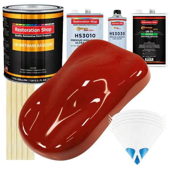 Candy Apple Red Premium Gallon Kit URETHANE BASECOAT Auto Paint Kit