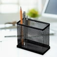 thumbnail image 5 of KQJQS Metal Mesh Pen Holder Organizer, Desktop Pen Storage Box, Compact 10x9.5x5cm Iron Pencil Cup, Open Design for Office Supplies, Makeup Brushes, 5 of 7