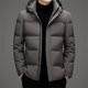 thumbnail image 2 of Chaqueta de plumón corta de invierno para hombre, ropa de diseñador de lujo, relleno grueso de plumón de ganso, abrigo de invierno para hombre, chaqueta de plumón para hombre, 2 of 4