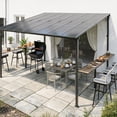 thumbnail image 3 of Leukture 12ft Wall Mounted Lean to Metal Awnings Bar Counter Accessories (No Awning), 3 of 4