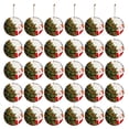thumbnail image 1 of Fiudx Ofertas Y Liquidación Adornos Navideños Tarjeta Colgante De Madera Navideña Decoración De Árbol De Navidad De Madera De Doble Cara, 1 of 7