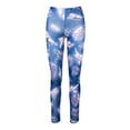 thumbnail image 1 of Cute Space Kitten Ladies Leggings - Midnight Navy - Medium, 1 of 2
