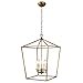 thumbnail image 3 of DecoMust Openwork Lantern Pendant Stairway Entry Kitchen Hall Foyer Fixture Chandelier (Gold), 3 of 4