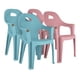 thumbnail image 1 of Kit de 4 Sillas Rattan Nube Infantil 2 Azul Feria 2 Rosa Peone, 1 of 4