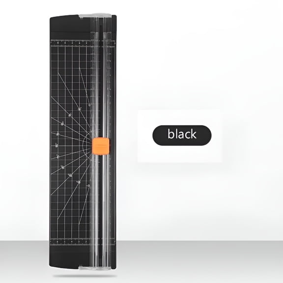 CCOCC A4 Guillotine Paper Cutter with Automatic Security Safe Guard for Coupon Craft Paper,Black