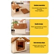 thumbnail image 4 of Btomtd Indoor Foldable Kennel House, Soft Dog Bed and Warm Cat Bed, Comfortable Pet Bed Includes Cushion Suitable for Pets of Any Size, Brown, 4 of 9