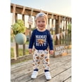 thumbnail image 5 of RUINIXCW Western Baby Boy Cowboy Outfit My First Rodeo Newborn Baby Boy Hospital Coming Home Clothes Infant Highland Cow Print Long Sleeve Romper and Pants Hat Set, 5 of 9