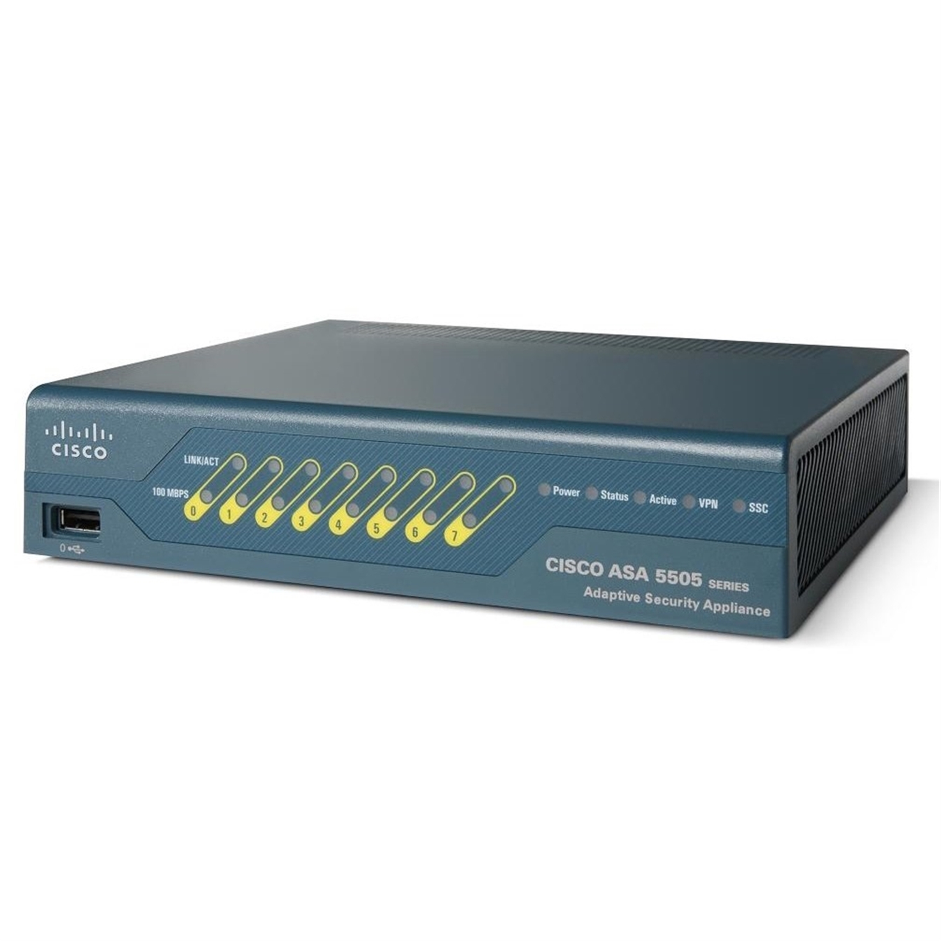 Cisco ASA 5505 hardware firewall 1U 150 Mbit/s , Blue (Refurbished