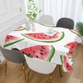 thumbnail image 2 of Yayeee Tablecloths 60" x 120" Rectangle Wrinkle Resistant Party Table Cover, White Watermelon, 2 of 8