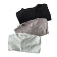 thumbnail image 4 of UACY Boys Long Sleeve T-Shirt Toddler Baby Solid Shirt Kids Cotton Pullover Tee Tops (White, 18-24 Months), 4 of 9