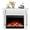 White, variant on WAA 55" Electric Fireplace TV Stand Adjustable Flame,Remote Control,8H Timer & 750W/1500W Heating,White