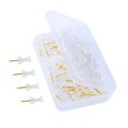 thumbnail image 3 of 100Pcs Sewing Pins Positioning Pins, Crafts Making with Storage Box Quilting Pins Straight Pins for Crafting Quilting Jewelry Gold, 3 of 10