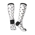 thumbnail image 4 of Haiem Dachshund Dog Puppy Socks, Funny Novelty Crazy Design Cotton Socks Sports Socks Knee High Socks For Men, Women,1Pairs - Gift For Working Friends, 4 of 9