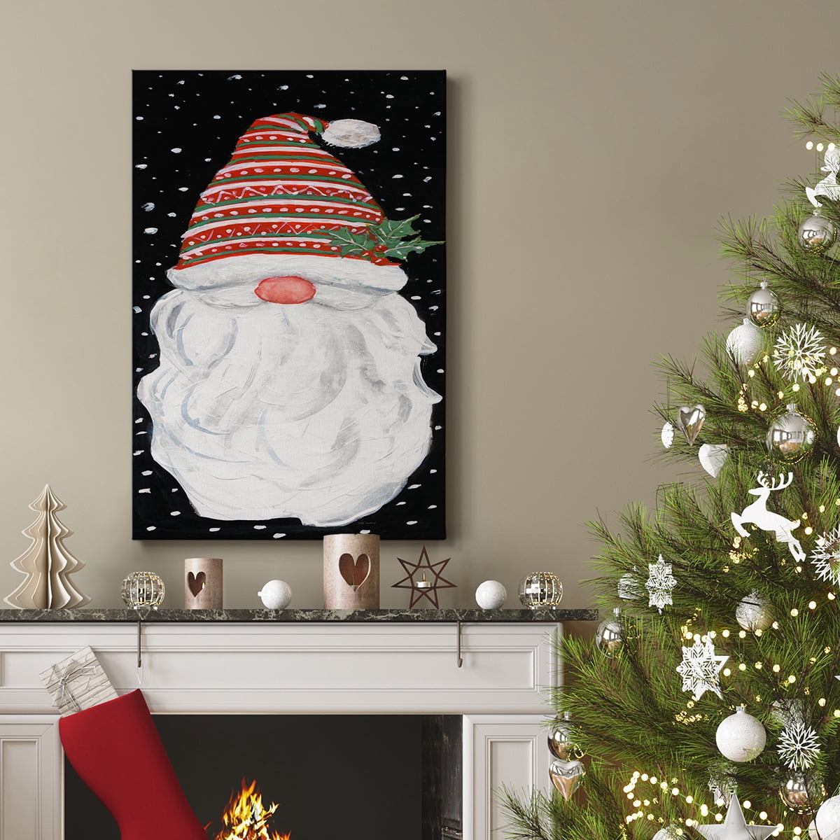 Winter Home Gnome- Gallery Wrapped Canvas