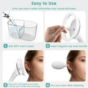 Electric Ear Wax Cleaner, Water Powered Ear Cleaner Automatic, Earwax Cleaning Removal Tool with 4 Cleaning Modes, 10min Auto Off, IPX5 Waterproof, 12 Wash Tips, 400ml Sewage & Clean Water Tank