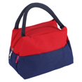 thumbnail image 2 of Bolsa de almuerzo de lona con aislamiento portátil, bolso de mano, contenedor de almacenamiento de alimentos (rojo), 2 of 8