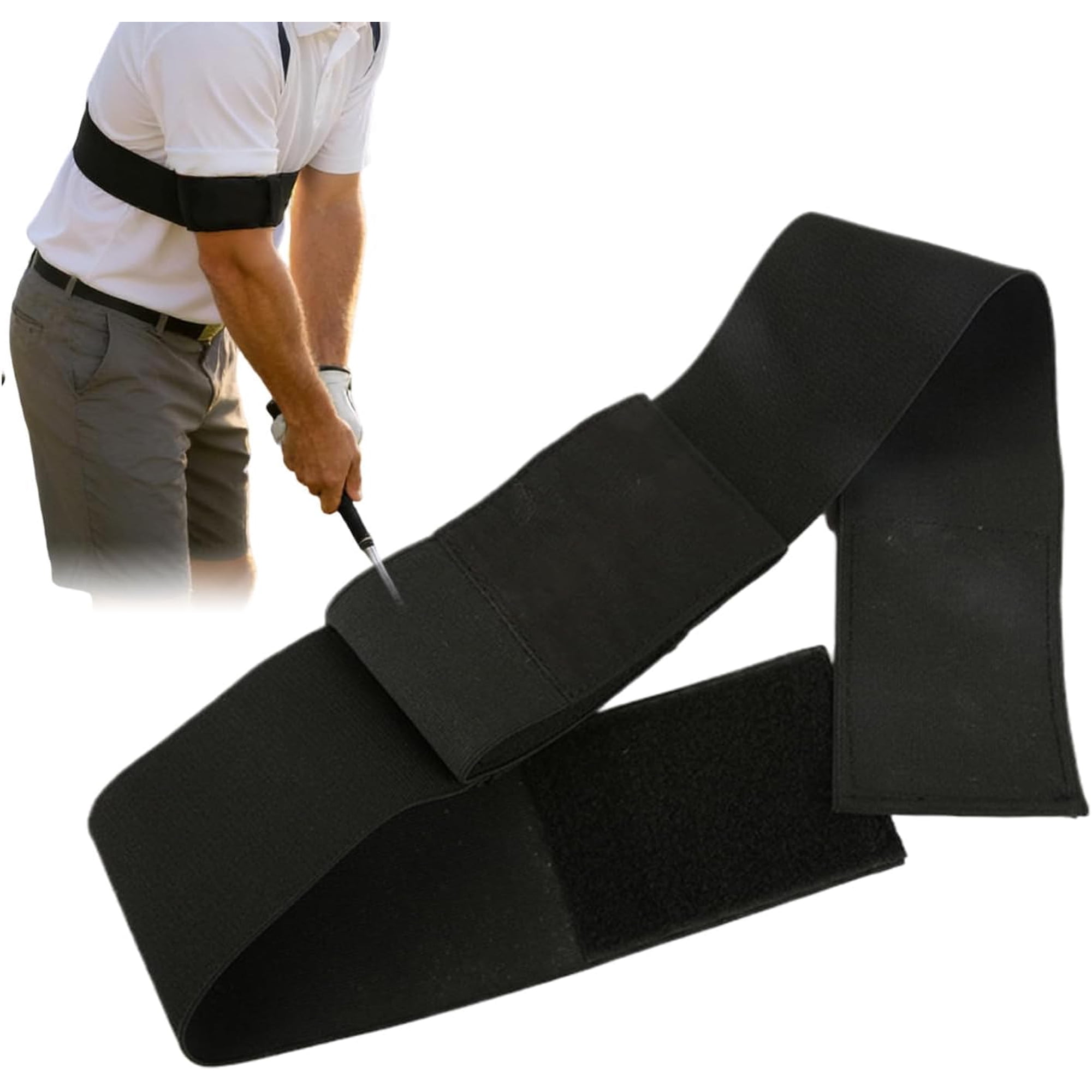 Slider Golf Training Aid, Adjustable Swing Correcting Arm Band, Sliders Training Aids for Men & Women Postures Correction, Improve Swing Stability
