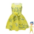 thumbnail image 4 of Vestido de princesa de dibujos animados Joy para niñas, peluca de disfraz de Cosplay de disgusto para Halloween, Carnaval, cumpleaños, película de adentro hacia afuera, 2024, 4 of 4