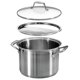 thumbnail image 3 of Olla para cocinar pasta Tramontina Lock & Drain de acero inoxidable de 8 litros, 3 of 9