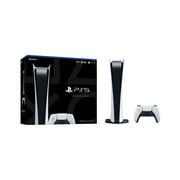 2021 New Play Station Digital Version Console with 2 Wireless Controllers - White