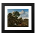 thumbnail image 2 of Adriaen van de Velde 14x12 Black Modern Framed Museum Art Print Titled - Portrait of a Couple with Two Children and a Nurse in a Landscape (1667), 2 of 5