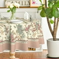 thumbnail image 3 of Floral Round Tablecloth 60×60 Inch Round, Pink Birds Elegant Vintage Washable Table Cover for Party Picnic Dinner Decor, 3 of 6