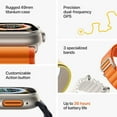 thumbnail image 7 of Restored Apple Watch Ultra 2 - GPS + Cellular - 49mm Titanium Case with Yellow Ocean Band (Refurbished), 7 of 7
