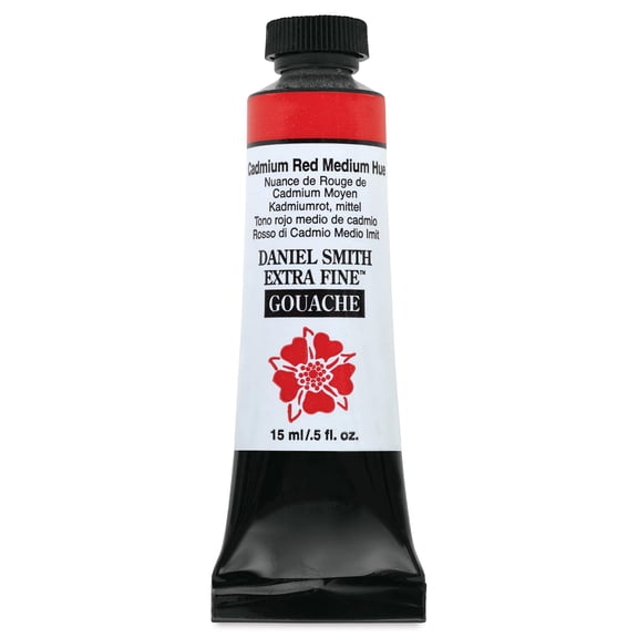 Daniel Smith Extra Fine Gouache - Cadmium Red Medium Hue, 15 ml Tube