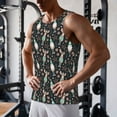 thumbnail image 5 of Pofeuu Christmas cute deer old man Print Men's Workout Tank Tops Sleeveless Muscle Gym Shirt Quick Dry-3X-Large, 5 of 7