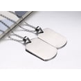 thumbnail image 2 of Collar de acero inoxidable/plata de ley 925, joyería LGBT, collar con colgante de arcoíris del Orgullo Gay, regalo para hombres/mujeres JAMW Sencillez, 2 of 4