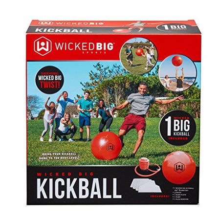 Wicked Big Sports Outdoor Sport Supersized Kickball Set with Pump