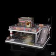thumbnail image 2 of 1/64 Scale Parking Garage Cafe Scene Model with Lights, Display Rack, Miniature Buliding for Desktop Display, Gift for Enthusiast (Figures and Car Models not Included), 2 of 12