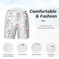 thumbnail image 6 of Picia Cute Poodle Dog pattern Mens Swim Trunks with Compression Liner Stretch Beach Shorts Quick Dry with Zipper Pockets No-Chafing Board Shorts-XX-Large, 6 of 9