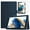 Navy Blue, variant on Epicgadget Samsung Galaxy Tab A8 (2022) 10.5” Case with Screen Protector, PU Leather Stand Cover for Samsung Tab A8 10.5 Inch SM-X200/X205 with 2 Pieces Galaxy Tab A8 10.5" Tempered Glass (Navy Blue)