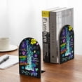 thumbnail image 5 of Naloa New York City 2 Pcs Bookend Large Capacity Office Book Ends for Home Office Library School Study Decoration, 5 of 8