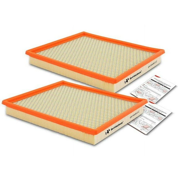 Engine Air Filter Set 2 - Compatible with 2005 - 2015 Nissan Armada 5.6L V8 2006 2007 2008 2009 2010 2011 2012 2013 2014