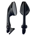 thumbnail image 3 of Motorbike Motorcycle Rear View Mirrors Left & Right Aluminum Alloy Replacement Black Motorcycle Accessories Repair Parts Durable shamjiam Espejo retrovisor, 3 of 8