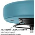 thumbnail image 3 of TAKE UR SEAT 17" Table Height Adjustable Round Seat Stool Heavy Duty Ship and Built Within 24 Hours, Spa, Medical, Lab, Cleanroom, Nylon Casters, Blue, 3 of 5