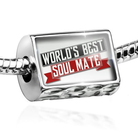 Bead Worlds Best Soul Mate Charm Fits All European (All The Best Mate)