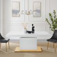 thumbnail image 1 of Modway Vector Expandable Dining Table in White Gold, 1 of 11