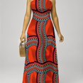 thumbnail image 1 of Robe À Imprimé Abstrait  Robe Maxi Sans Manches Boho  Vêtements Pour Femmes, 1 of 7