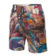 thumbnail image 4 of Logiee Fantasy Colorful Beast Print Mens Swim Trunks Quick Dry Board Shorts,Breathable Hawaii Beach Shorts Swimwear Bathing Suits-Medium, 4 of 6